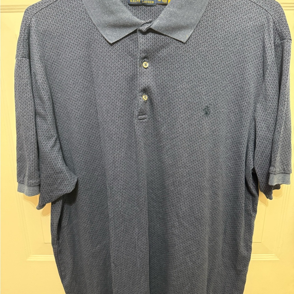 Ralph Lauren Men's Navy Polo Shirt. Size XLT. Very good used condition.